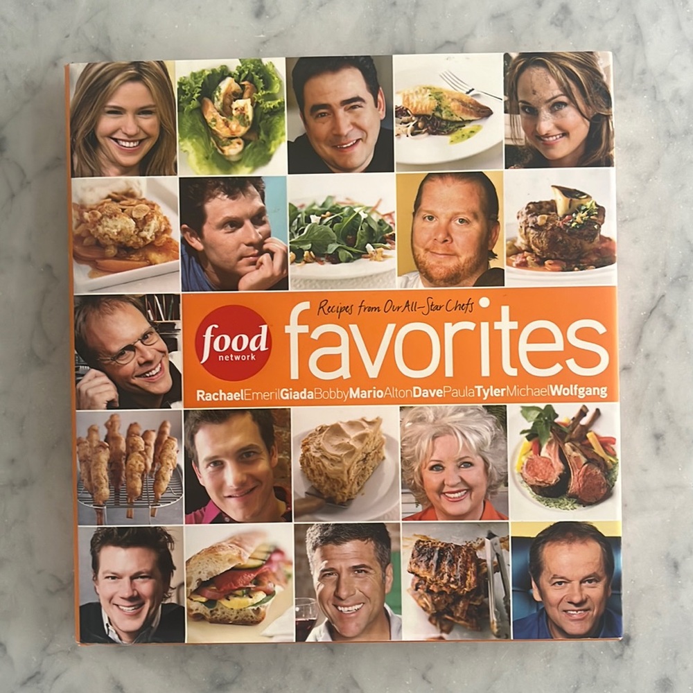 Vintage Y2K Food Network Favorites Hard Cover book